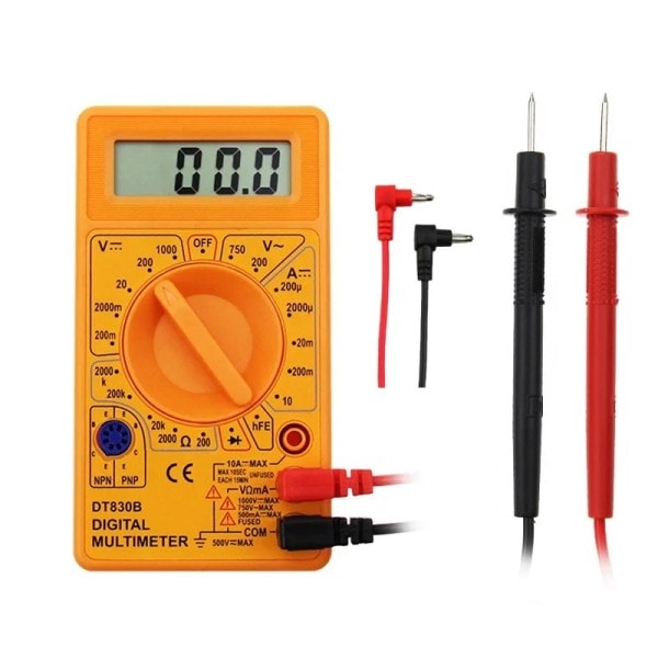 Dt-830 Dcv Dca Diod Digital Multimeter Acv Med 9v batteri