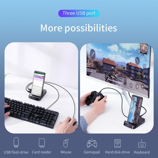 USB C HUB Dex Station til USB 3.0 HDMI kompatibel USB HUB
