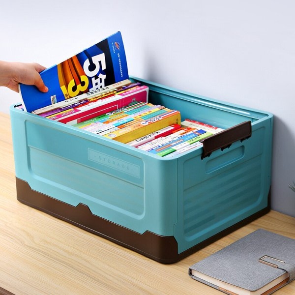 Folde Opbevaring Boks Multifunktion Foldbar Organizer Container Plast Diverse Opbevaring Forbrugsstoffer Arrangør Kasse