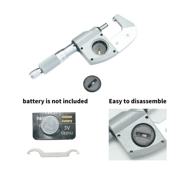 0-25 mm mikron digital utsida mikrometer elektronisk mikrometer mätare 0,001 mm Digital mätare Mätningsverktyg