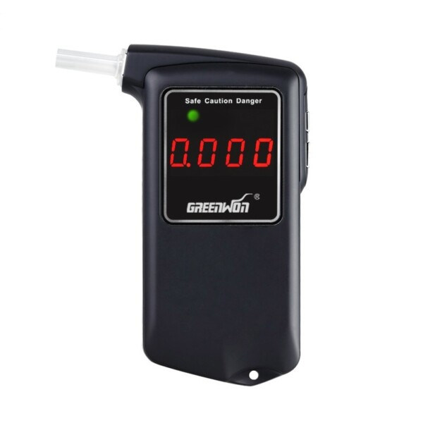 Professionell Digital Breath Breathalyzer LCD Display Bärbar Alkohol Test Verktyg