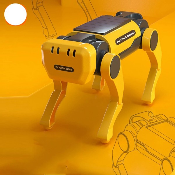 Elektrisk Mekanisk Hund Ku Barn Pedagogisk Montering Teknisk Puslespill Leketøy Bionisk Smart Robot Hunde Leker