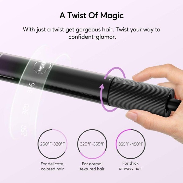 Luksus Hår Rightener Flat Jern Curling Iron Nano Titan Instant Opvarming Flat Jern