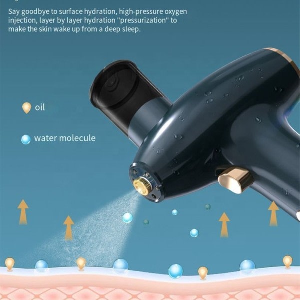 Bärbar Airbrush Vatten Nebulisator Oxygen Meter Ansiktsbehandling Skönhet Sprayer