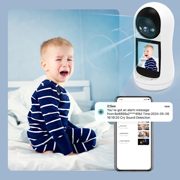 Wifi kamera video opkald med 2,8 tommer IPS skærm