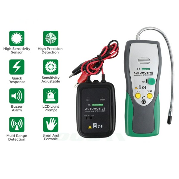Fordon Short Open Circuit Finder Tester Bil Lastbilar Kabel Wire Spårare