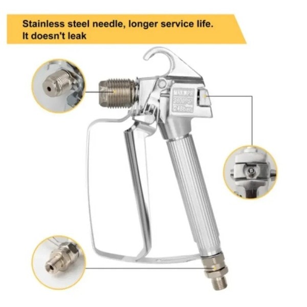 Airless färg spray pistol högt tryck med 517 spets och munstycke skydd