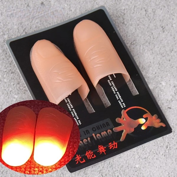 2 pieces Magic Thumbs Light Leker for Voksen Magic Trick Rekvisitter