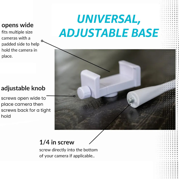 Universal Baby Monitor Holder Längre Vit Flexibel Silicon Baby Kamera Stativ