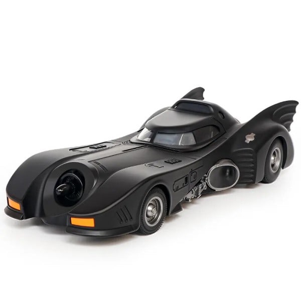 Kjøretøy simulering batmobil legering bil modell lyd og lett metall trekk bak biler leker