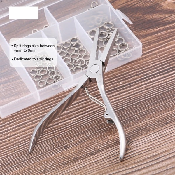 Fishing SR4 Fishing Split Ring Tang,Srustfrit stål Texas Tackle Split Ring Tang