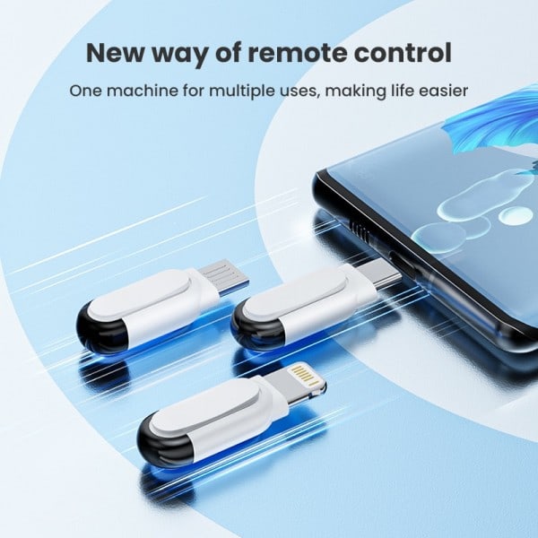 Smarttelefon Fjernkontroll Kontroll Type C Micro USB Universal Smart Infrarød App Kontroll Trådløs Mini Adapter