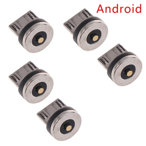 5 st mobil telefon laddare magnetisk data kabel huvud laddning kabel adapter