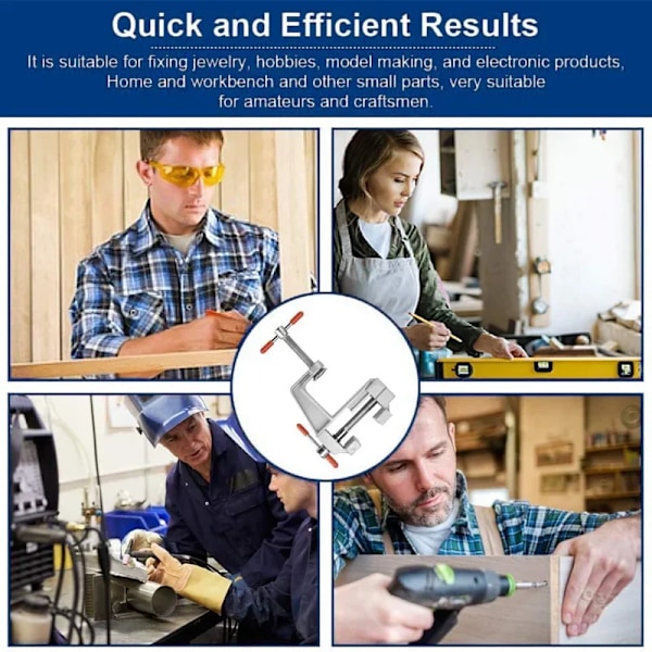 Mini Bänk Skrut Muliti-Funcational 3,5& quot Aluminium Miniatyr Små Juvelerare Hobby Klämma