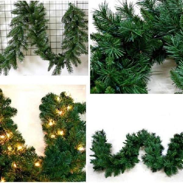 Grønn Kunstig Jule Garland Julestjerne Jule Blomst Krans Juletre