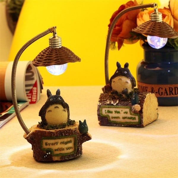 Totoro Creative Bursdag Gave Anime Japansk stil Luffy Night Light Håndlaget Student Gave  Room Lights