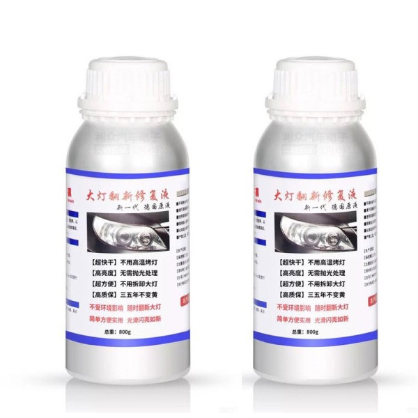Forlygte poleringssæt polering bil forlygter 800ML flydende polymer faros bil forlygte restaurering polering bil