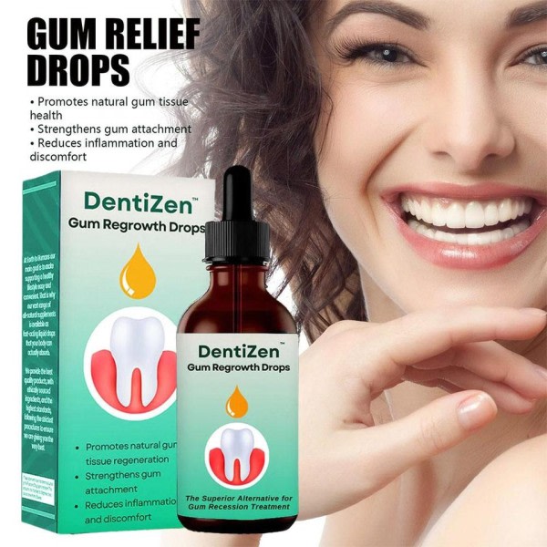30ml Dentizen Gum Återväxt Droppar Lättande Munn Periodontal Gum Smärta Behandling