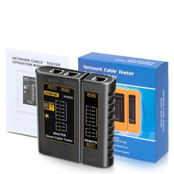 Kabel LAN testare Nätverk Kabel Tester RJ45 RJ11 RJ12 CAT5 UTP LAN Kabel Tester Nätverksverktyg