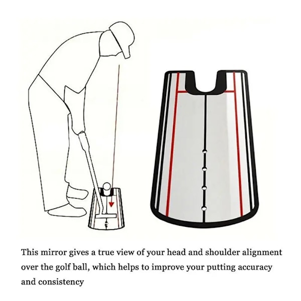 Golf Putting Övning Spegel Putting Spegel Alignment Träning Hjälp