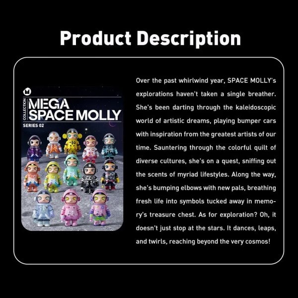 SPACE MOLLY Mystery Box Blind Box Action Figur