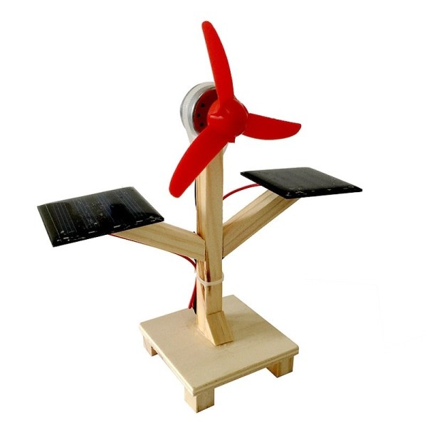DIY Toy Solar Fläkt Solar Power Generator DC Motor Mini Fläkt Panel DIY Science Education Model Kit