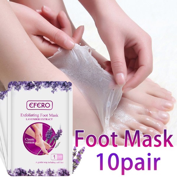 5 par eksfolierende fod maske fod SPA pedicure sokker fjernelse død hud blegning hæle fødder afskalning anti revnet fod hudpleje