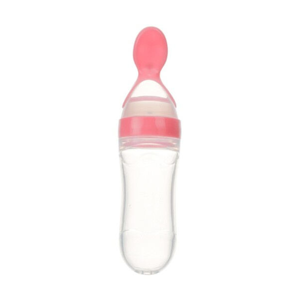 90ML Sikker Nyfødt Baby Madring Flaske Småbørn Silicone Squeeze Madring ske Mælk Flaske Baby Træning Foder Mad tilskud