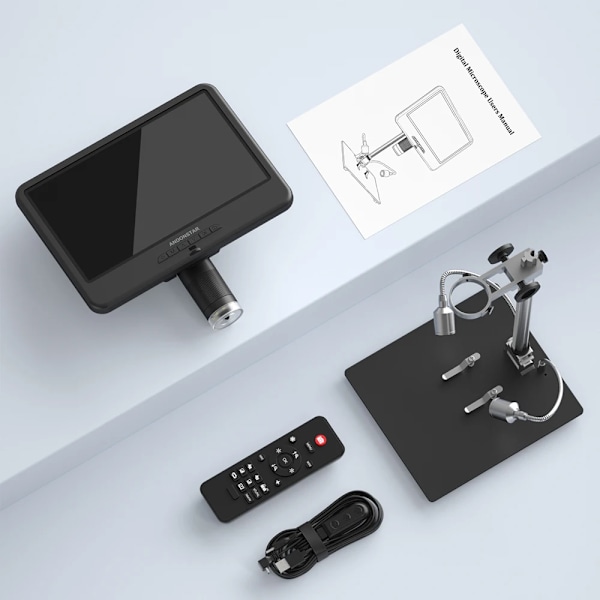 Digital mikroskop 10,1 tum justerbart LCD för elektronik mikroskop verktyg