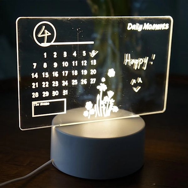 Creative LED Note Board Natt Light USB Rewritable Message Board