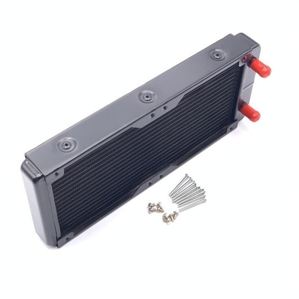 240 mm Aluminium Dator Kylare Vatten Kylare 18 Rör Rak Munn CPU Kylare Växlare