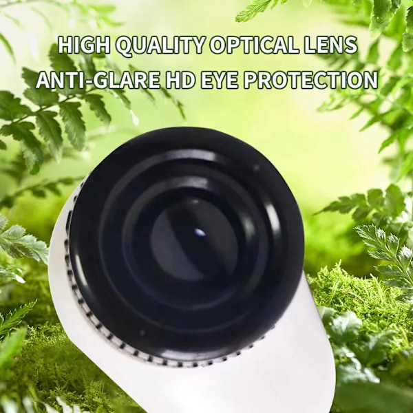 Mini Pocket Microscope Kit 60 To120x Portable Laboratory Microscope Med LED Light