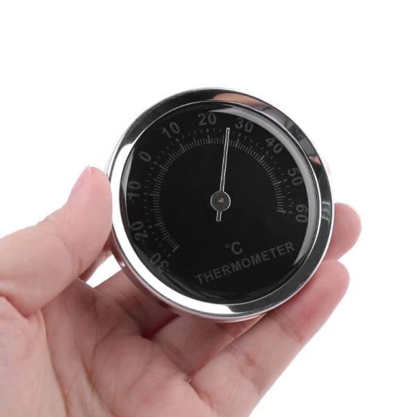 Mini Termometer Mekanisk Nej Batteri Analog 58mm Bil Temperatur Mätare