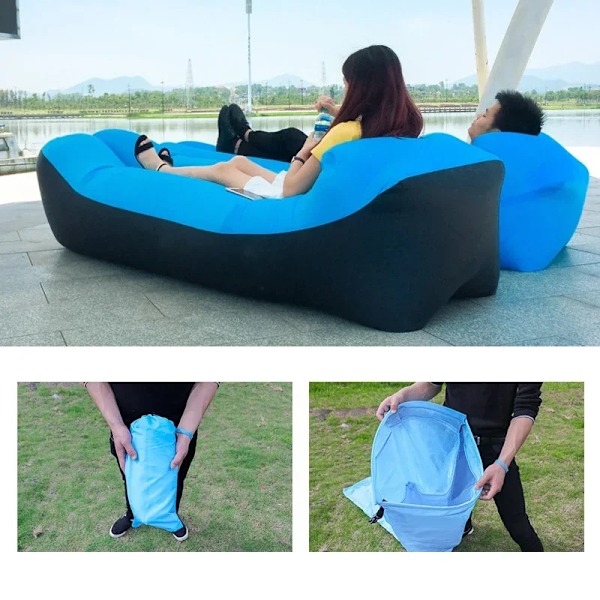 Hög kvalitet Trend Utomhus produkter Snabb Uppblåsbar Luft Soffa Säng Bra Kvalitet Sovväska Uppblåsbar Air bag