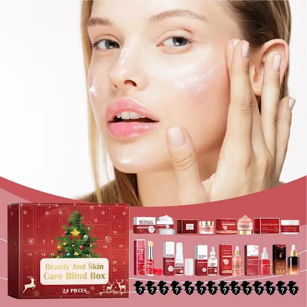 24 stk Kosmetisk Advent Kalender 24 Dager Jul