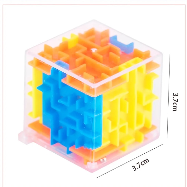 10 bitar Kul 3D Kub Rullande pärlor Labyrint Utbildnings leksaker