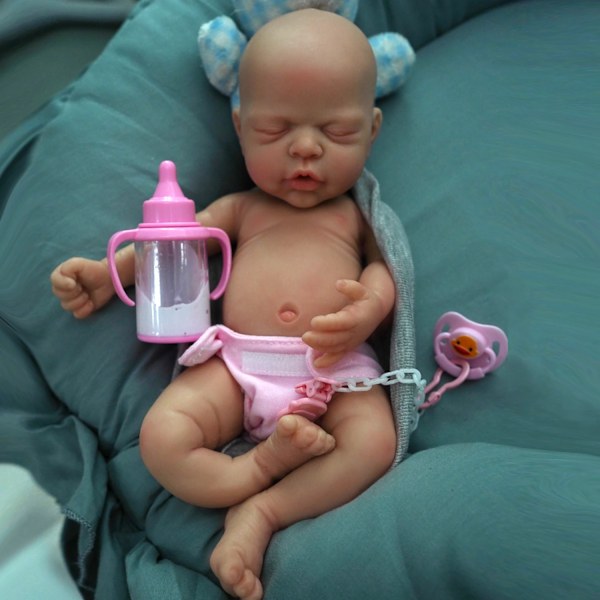 12"  Micro Preemie Full Body Silicon Baby Doll Pojke "Liam" & Girl "Nova" Lifelike Reborn Doll