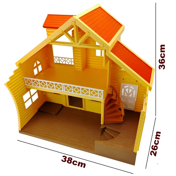 Dukkehus tilbehør og møbler miniatyr sett late leker for barn