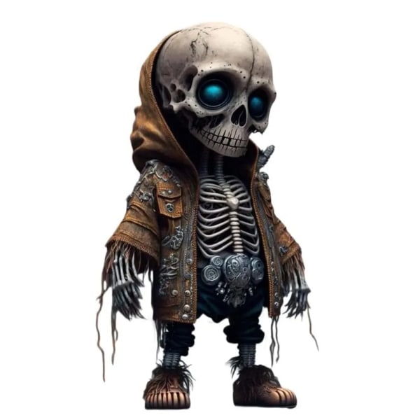 Halloween tema skelet dukke harpiks ornament kranie karakter statue hjem dekoration