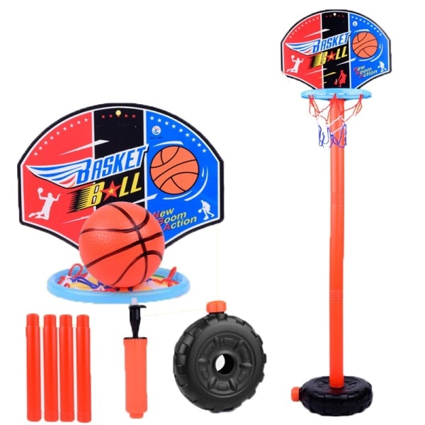 Barn's Basket Spela Set Utomhus Sport Justerbar Stativ Korg Hållare Båge Mål Spel