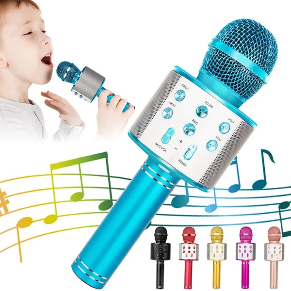 Håndholdt karaoke mikrofon for barn bursdag jul gaver for 8 9 10 11 år gutter jente