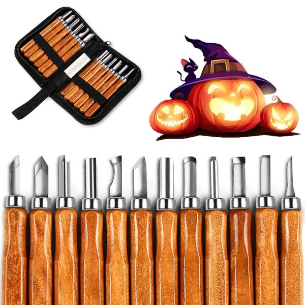 Trä handtag trä snideri mejsel skalpell verktyg set kutter trä snideri kniv set hand verktyg kit
