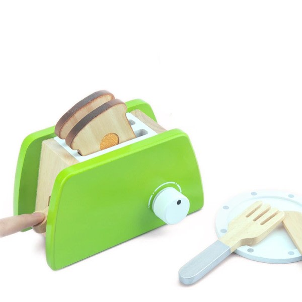 DIY Trä Kök Leksak Låtsas Leka Simulering Modell Set Kaffe Maskin Matlagning Pedagogiska leksaker