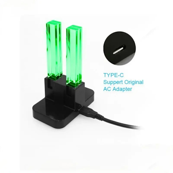 Strömbrytare 4 Styrare Laddare LED Indikator Laddning Dock Station för Nitendo Switch