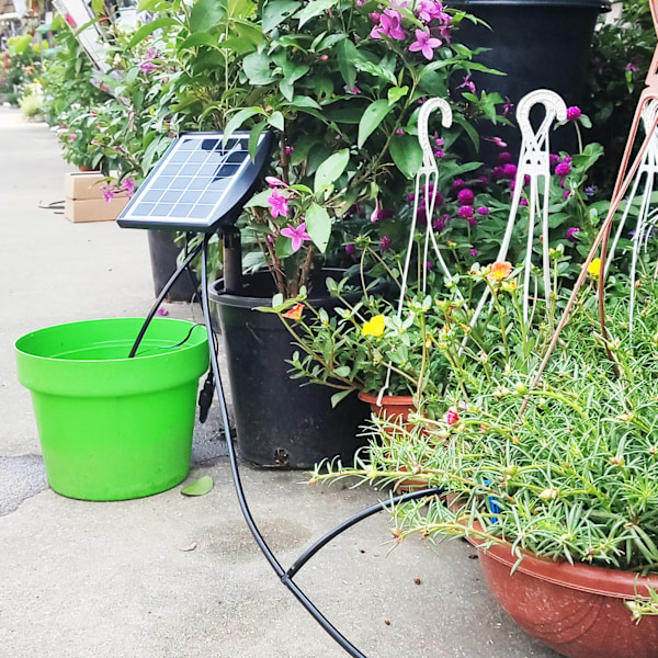 Sol Bevattning Solar Auto Bevattning System Soldriven Automatisk Dropp Bevattning Kit