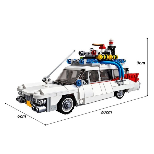 Teknisk Biler City Ghostbusters Ecto-1  Modell Building Blocks Creators MOC Movie Vehicle