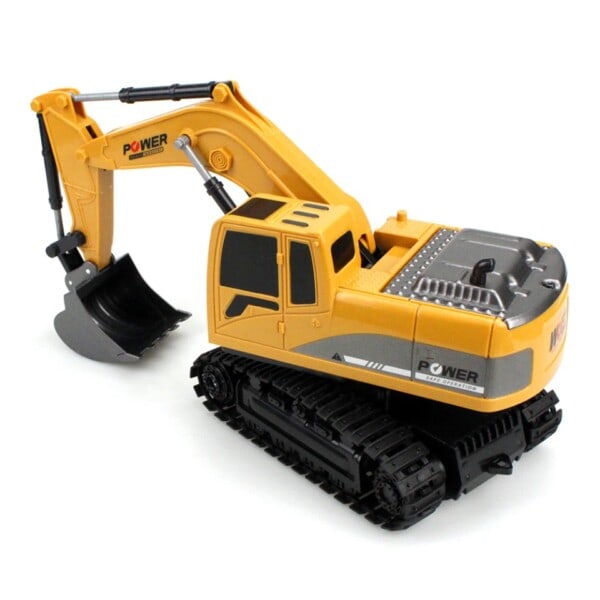 Elektrisk Mini Fjernkontroll Bulldoser 1:24 Legering Plast Engineering Bil Lastbil Dumper Kran Kjøretøy Leketøy