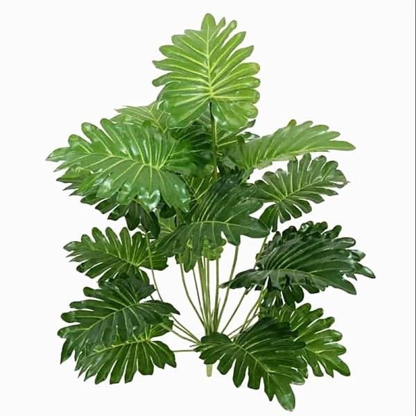 Gaffel Large Konstgjorda Växter Monstera Plast Tropical Palm Tree Gren Fake Coconut Tree