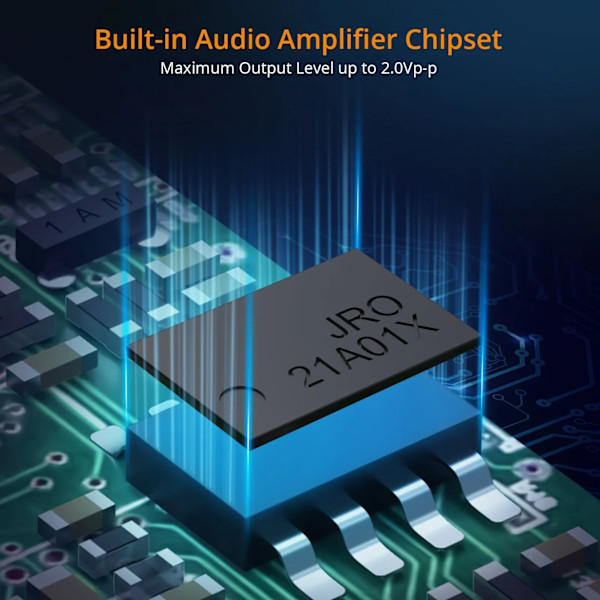 192kHz DAC Konverter SPDIF til RCA Digital til Analog Audio Konverter