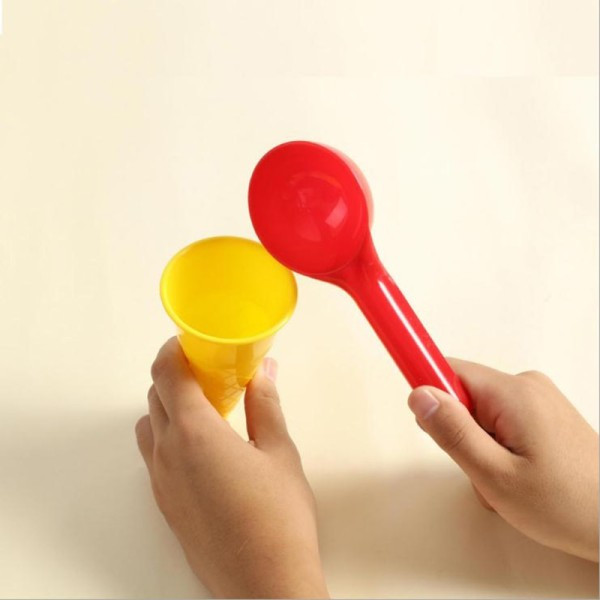 Glass Cone Scoop Set Strand Sand Leksaker Barn Sommar Lek Spel Gåva Barn's Strand Leksaker